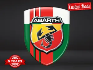 Fiat Abarth Pegatina Banner Auto Máximo Duradero Estilo Moderno